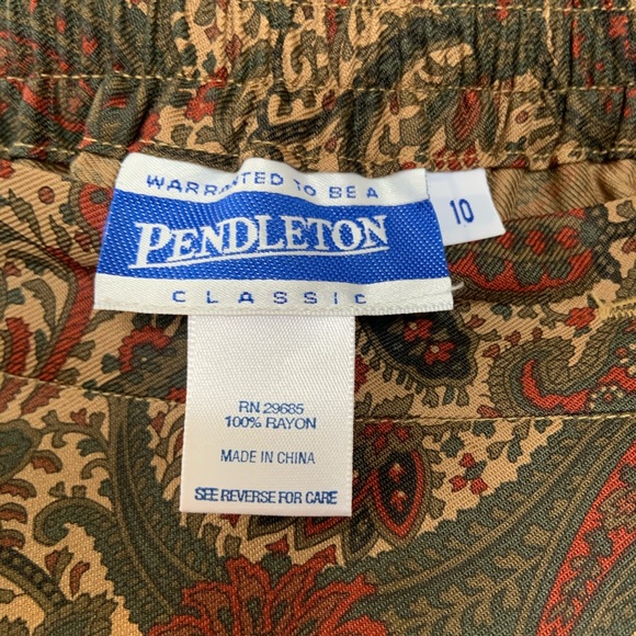Vintage Pendleton 1990’s Paisley Skirt Set M 8 10 - Picture 5 of 7
